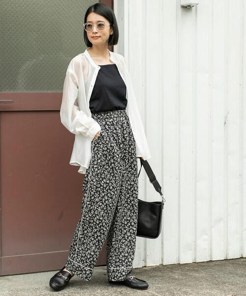 バンドカラーシアーシャツ