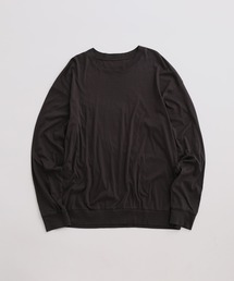 ADAM ET ROPE' | レーヨンポンチ クルーネック ロングスリーブ TEE / ユニセックス(Tシャツ/カットソー)