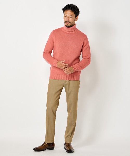 MEN'S BIGI(メンズビギ)の「【FILIPPO DE LAURENTIIS】5Gタートルネックニット(ニット/セーター・メンズ・ピンク/ベージュ/ネイビー・02/03)」の6枚目の写真