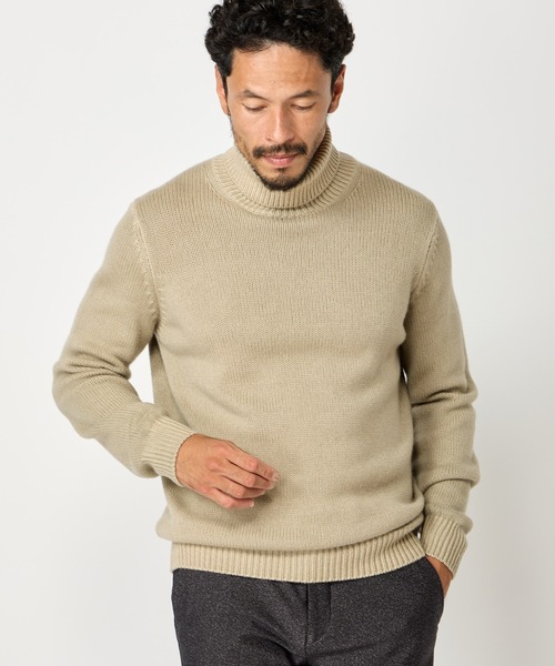 MEN'S BIGI(メンズビギ)の「【FILIPPO DE LAURENTIIS】5Gタートルネックニット(ニット/セーター・メンズ・ピンク/ベージュ/ネイビー・02/03)」の7枚目の写真