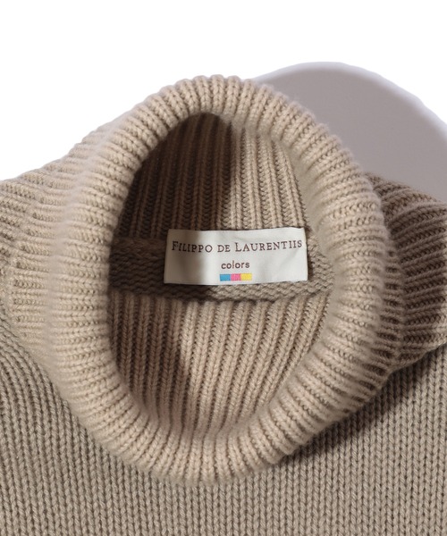 MEN'S BIGI(メンズビギ)の「【FILIPPO DE LAURENTIIS】5Gタートルネックニット(ニット/セーター・メンズ・ピンク/ベージュ/ネイビー・02/03)」の16枚目の写真
