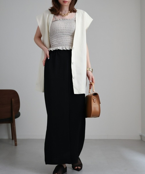 model：162cm 着用サイズ：F