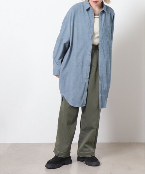 DOUBLE NAME（ダブルネーム）の「VIDEO GAME BACK刺しゅうシャツワンピース/ユニセックス可（シャツワンピース・レディース・ブルー/ピンク/オフホワイト・FREE）」の9枚目の写真