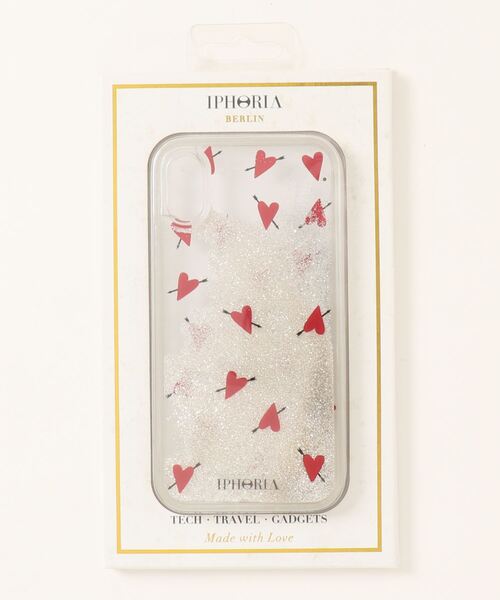 【セール】IPHORIA/アイフォリア グリッターケースコレクション Liquid Case Collection for Apple iPhone X/XS - Heart Collection（スマホケース/カバー）｜iphoria（アイフォリア）