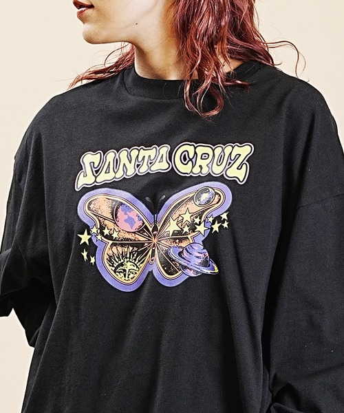 SANTA CRUZ(サンタクルーズ)の「【ムラサキスポーツ別注】SANTACRUZ/サンタクルーズ ロンT Galactic Butterfly ビッグシルエット 502233431(Tシャツ/カットソー・レディース・ブラック/ホワイト/グレイッシュブルー・L/M)」の16枚目の写真