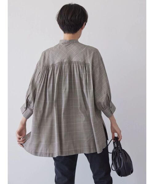 AMERICAN HOLIC(アメリカンホリック)の「ピンタック7分袖ギャザーシャツ(シャツ/ブラウス・レディース・ブラック/アイボリー/その他9/チェック・M/L)」の19枚目の写真