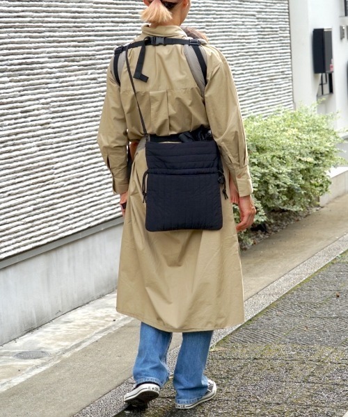 洗濯機洗い可能】巾着ショルダーポーチ（マザーズバッグ