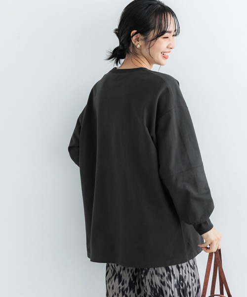 coca(coca)(コカ)の「OEミニ裏毛プリントスウェット(スウェット・レディース・アイボリー/チャコール・M/L)」の4枚目の写真