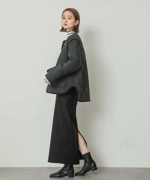 SENSE OF PLACE by URBAN RESEARCH(センスオブプレイスバイアーバンリサーチ)の「『4サイズ展開』『晴雨兼用』スクエアトウセンターシームストレッチローブーツ(ブーツ・レディース・アイボリー/ブラウン/ブラック・X-LARGE/MEDIUM/LARGE/SMALL)」の12枚目の写真