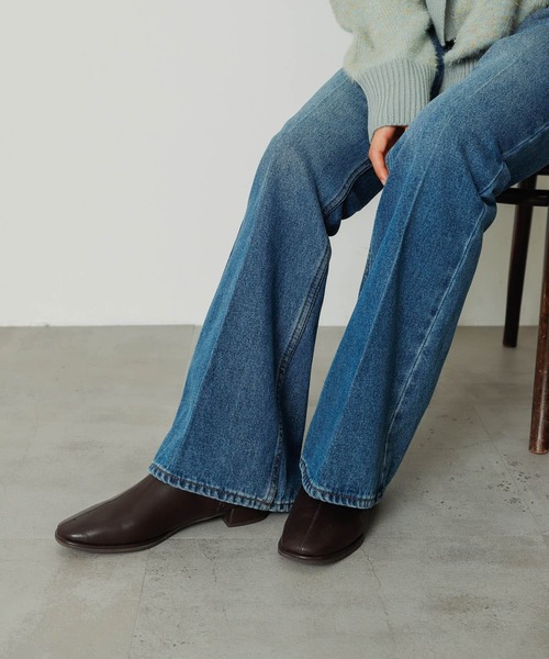 SENSE OF PLACE by URBAN RESEARCH(センスオブプレイスバイアーバンリサーチ)の「『4サイズ展開』『晴雨兼用』スクエアトウセンターシームストレッチローブーツ(ブーツ・レディース・アイボリー/ブラウン/ブラック・X-LARGE/MEDIUM/LARGE/SMALL)」の22枚目の写真