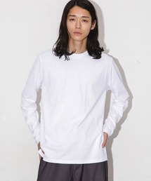 NANO universe | Anti Soaked 汗染み防止　クルーネックＴシャツ長袖(Tシャツ/カットソー)