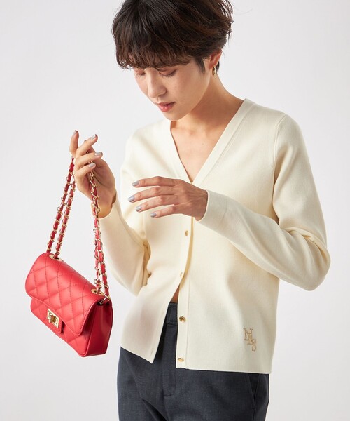 ノーリーズ 総針配色Vカーディガン nolleys nolley’s 新品タグ付 総針配色Vカーディガン | NOLLEY'S(ノーリーズ)レディース