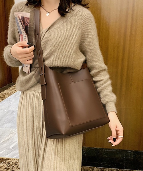 TONE SELECT GOODS（トーンセレクトグッズ）の「urbanfemine./PUショルダーバッグ U7127（ショルダーバッグ・レディース・ダークブラウン/ブラウン/ベージュ/ブラック・FREE）」の10枚目の写真