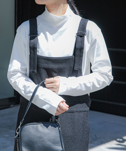 FORK&SPOON（フォークアンドスプーン）の「FORK&SPOON　タートルネックカットソー（Tシャツ/カットソー・レディース・オフホワイト/ブラック・1）」の3枚目の写真