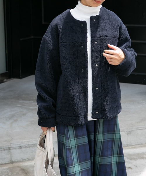 FORK&SPOON（フォークアンドスプーン）の「FORK&SPOON　タートルネックカットソー（Tシャツ/カットソー・レディース・オフホワイト/ブラック・1）」の12枚目の写真