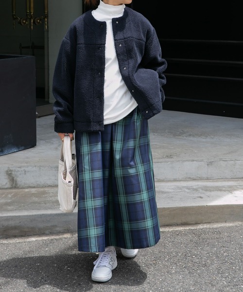 FORK&SPOON（フォークアンドスプーン）の「FORK&SPOON　タートルネックカットソー（Tシャツ/カットソー・レディース・オフホワイト/ブラック・1）」の13枚目の写真