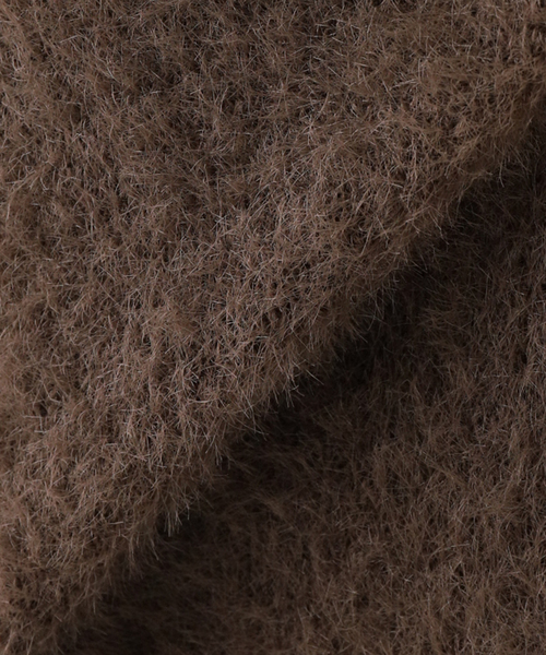 SLOBE IENA（スローブイエナ）の「minky ハーフスリーブフェザープルオーバー（ニット/セーター・レディース・ライトグレー/ブラウン・FREE）」の17枚目の写真