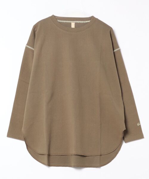 Q(キュー)の「ヘビーウェイトロンT(Tシャツ/カットソー・レディース・ホワイト/ブラック/ライトグレー/ベージュ/オリーブ・MEDIUM)」の19枚目の写真