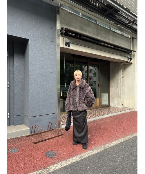 【みみ】ブラックバイマウジー　ファージャケット BLACK BY MOUSSY（ブラックバイマウジー）の「fur Jacket(ファー