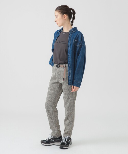 Gramicci(グラミチ)の「GRAMICCI / ボンディング ニットフリース テーパードパンツ(S~M)(その他パンツ・レディース・ブラック/チャコールグレー/ブラック系その他2・MEDIUM/SMALL)」の19枚目の写真