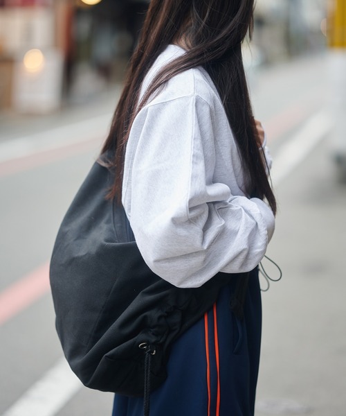 SPINNS（スピンズ）の「コットンコードショルダーバッグ（ショルダーバッグ・メンズ・ブラウン/オフホワイト/ブラック・ONESIZE）」の5枚目の写真