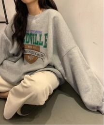 【BURNER Recommend Select】カレッジロゴ トレーナー oku-tops-732338831725-18 U