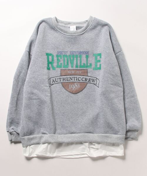Burner(バーナー)の「【BURNER Recommend Select】カレッジロゴ トレーナー oku-tops-732338831725-18 U(スウェット・レディース・ネイビー/グレー/ブラック/ピンク/ダークグレー/アイボリー・XXL/XL)」の8枚目の写真