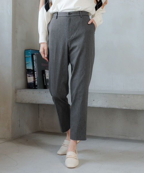 GLOBAL WORK（グローバルワーク）の「あったかスゴラクストレッチスリムテーパードパンツ/967724（その他パンツ・レディース・カーキ/オフホワイト/杢グレー/ネイビー/ブラック・LARGE/X-LARGE/MEDIUM/X-SMALL/XX-LARGE/SMALL）」の11枚目の写真