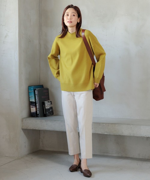 GLOBAL WORK（グローバルワーク）の「あったかスゴラクストレッチスリムテーパードパンツ/967724（その他パンツ・レディース・カーキ/オフホワイト/杢グレー/ネイビー/ブラック・LARGE/X-LARGE/MEDIUM/X-SMALL/XX-LARGE/SMALL）」の13枚目の写真