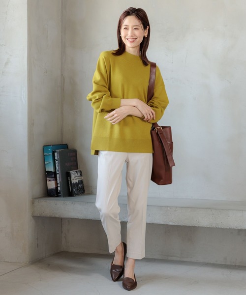 GLOBAL WORK（グローバルワーク）の「あったかスゴラクストレッチスリムテーパードパンツ/967724（その他パンツ・レディース・カーキ/オフホワイト/杢グレー/ネイビー/ブラック・LARGE/X-LARGE/MEDIUM/X-SMALL/XX-LARGE/SMALL）」の16枚目の写真