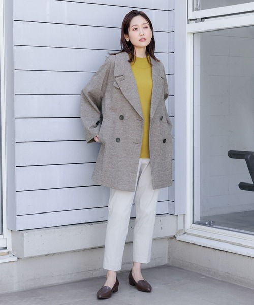 GLOBAL WORK（グローバルワーク）の「あったかスゴラクストレッチスリムテーパードパンツ/967724（その他パンツ・レディース・カーキ/オフホワイト/杢グレー/ネイビー/ブラック・LARGE/X-LARGE/MEDIUM/X-SMALL/XX-LARGE/SMALL）」の21枚目の写真