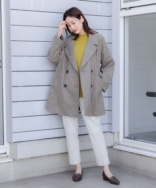 GLOBAL WORK（グローバルワーク）の「あったかスゴラクストレッチスリムテーパードパンツ/967724（その他パンツ・レディース・カーキ/オフホワイト/杢グレー/ネイビー/ブラック・LARGE/X-LARGE/MEDIUM/X-SMALL/XX-LARGE/SMALL）」の22枚目の写真