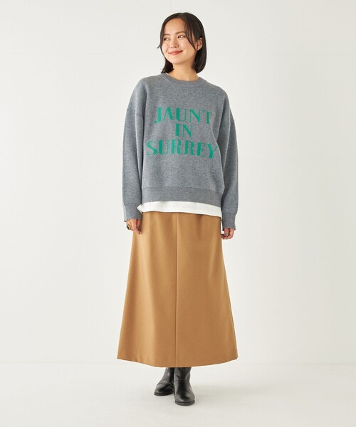 SHIPS Colors(シップス カラーズ)の「SHIPS Colors:〈洗濯機可能〉ツイル トラペーズ タック スカート(スカート・レディース・ネイビー/キャメル・SMALL/MEDIUM)」の14枚目の写真