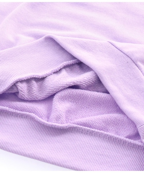 ANAP kids（アナップキッズ）の「パール付き刺繍裏毛スウェットトレーナー（スウェット・キッズ・ブラック/ラベンダー・120cm/130cm/100cm/110cm）」の4枚目の写真