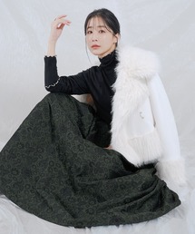 qumerry. | サス付きジャガードスカート(スカート)