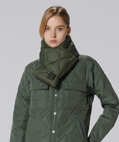 visvim リバーシブルダウンマフラー 泥染 TAION-R201ML-1 タイオン ミリタリー リバーシブル パッカブル ダウン