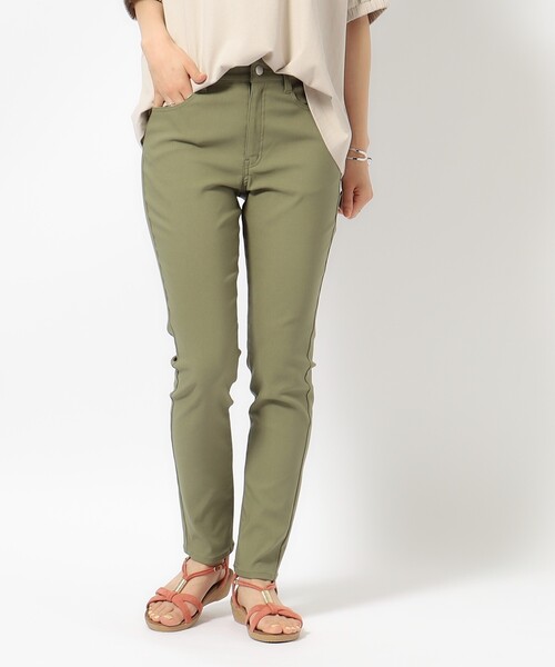 SHOO・LA・RUE（シューラルー）の「【SS-3L/無理せずスリム】 ぐんぐん伸びる ハイパースキニーパンツ（その他パンツ・レディース・ライトブルー/カーキ/ベージュ/ブラック・10/01/02/03/04/05）」の5枚目の写真