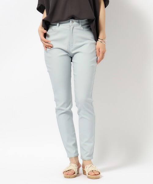 SHOO・LA・RUE（シューラルー）の「【SS-3L/無理せずスリム】 ぐんぐん伸びる ハイパースキニーパンツ（その他パンツ・レディース・ライトブルー/カーキ/ベージュ/ブラック・10/01/02/03/04/05）」の9枚目の写真