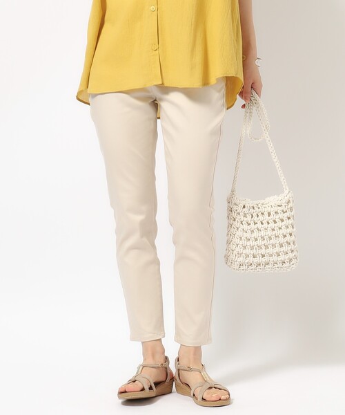 SHOO・LA・RUE（シューラルー）の「【SS-3L/無理せずスリム】 ぐんぐん伸びる ハイパースキニーパンツ（その他パンツ・レディース・ライトブルー/カーキ/ベージュ/ブラック・10/01/02/03/04/05）」の18枚目の写真