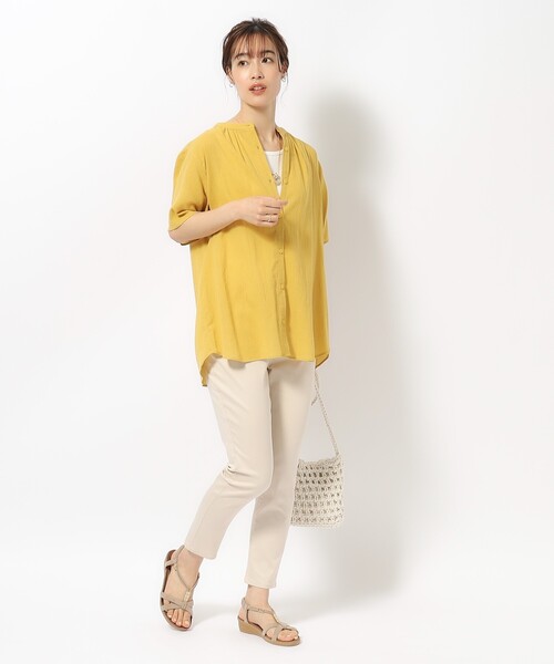 SHOO・LA・RUE（シューラルー）の「【SS-3L/無理せずスリム】 ぐんぐん伸びる ハイパースキニーパンツ（その他パンツ・レディース・ライトブルー/カーキ/ベージュ/ブラック・10/01/02/03/04/05）」の21枚目の写真