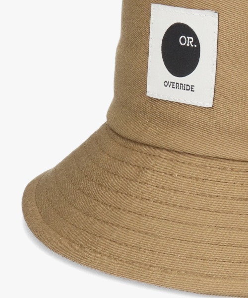 OVERRIDE（オーバーライド）の「OVERRIDE T/C TWILL BUCKET / オーバーライド（ハット・メンズ・ホワイト/グリーン/ブラック/ライトベージュ/ライトブラウン・56cm/58cm/60cm/62cm）」の13枚目の写真