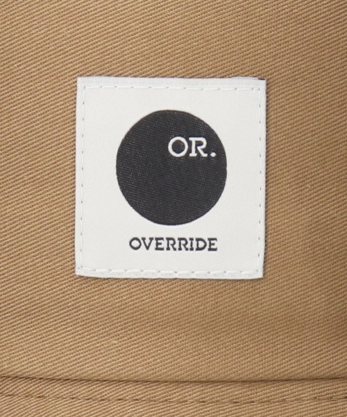 OVERRIDE（オーバーライド）の「OVERRIDE T/C TWILL BUCKET / オーバーライド（ハット・メンズ・ホワイト/グリーン/ブラック/ライトベージュ/ライトブラウン・56cm/58cm/60cm/62cm）」の14枚目の写真