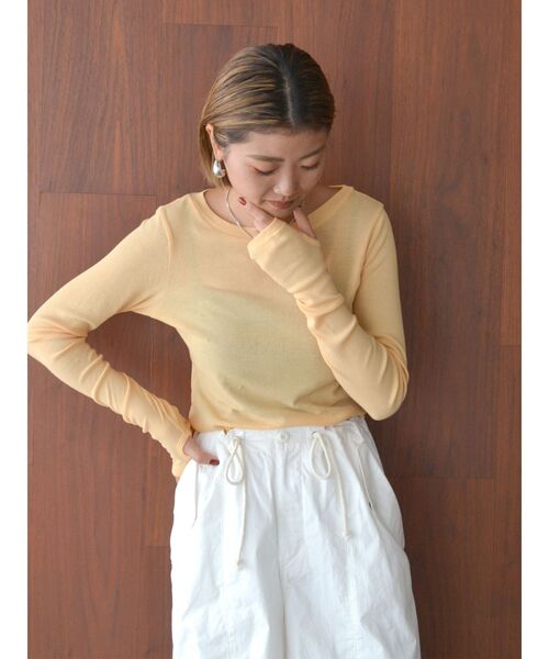 シロ⭐︎Ungrid シアーフィットロングスリーブTee シアーフィットロングスリーブTee（Tシャツ/カットソー
