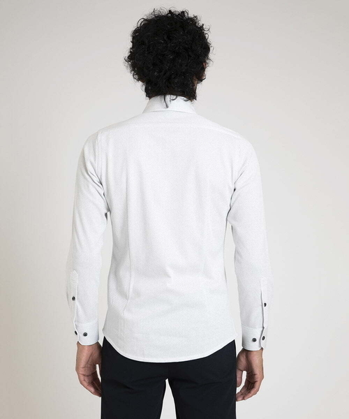 MICHEL KLEIN HOMME (ミッシェルクランオム)の「【2024年モデル】《日本製》ストレッチラッセルシャツ(シャツ/ブラウス・メンズ・ホワイト/ライトグレー/ライトブルー・MEDIUM/LARGE/X-LARGE)」の18枚目の写真