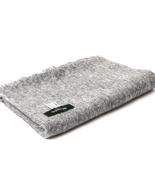 Montaluly（モンタルリー）の「【Montaluly/モンタルリー】MYLENE Muffler Solid 28（マフラー・メンズ・ライトグレー/ネイビー/ブラック/ライトグリーン/チャコールグレー・FREE）」の3枚目の写真