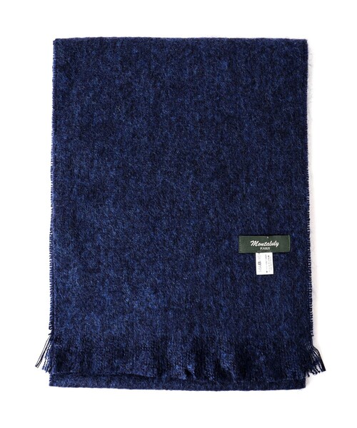 Montaluly（モンタルリー）の「【Montaluly/モンタルリー】MYLENE Muffler Solid 28（マフラー・メンズ・ライトグレー/ネイビー/ブラック/ライトグリーン/チャコールグレー・FREE）」の8枚目の写真