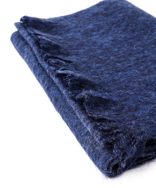 Montaluly（モンタルリー）の「【Montaluly/モンタルリー】MYLENE Muffler Solid 28（マフラー・メンズ・ライトグレー/ネイビー/ブラック/ライトグリーン/チャコールグレー・FREE）」の10枚目の写真