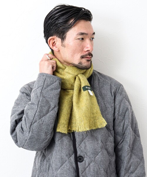 MONCLER オリーブグリーン マフラー週末お値下げ MONCLER オリーブグリーン ダウンジャケット