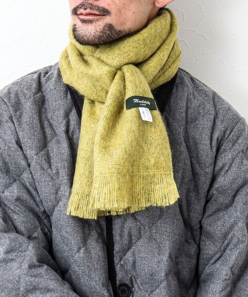 Montaluly（モンタルリー）の「【Montaluly/モンタルリー】MYLENE Muffler Solid 28（マフラー・メンズ・ライトグレー/ネイビー/ブラック/ライトグリーン/チャコールグレー・FREE）」の21枚目の写真