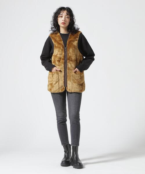 Barbour（バブアー）の「BARBOUR/バブアー/FUR LINER SL/ファーライナー スリムフィットベスト/MLI0035（ベスト・レディース・ブラウン系その他4/ブラック・36/38/40）」の8枚目の写真